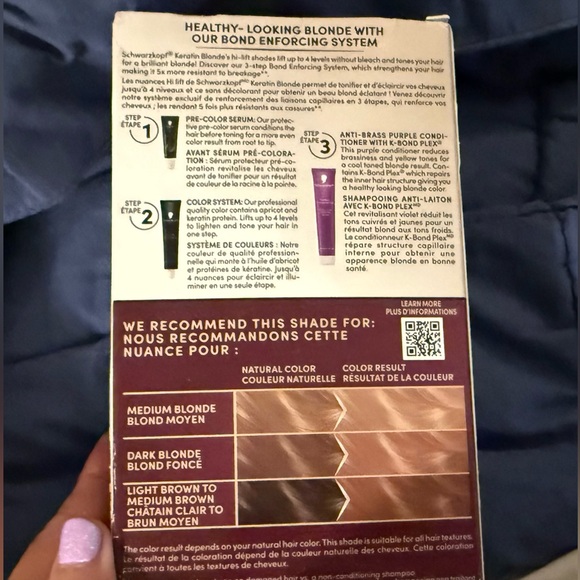 Schwarzkopf Keratin Blonde Hair Color - Pearl Blonde- NEW! - Picture 7 of 9